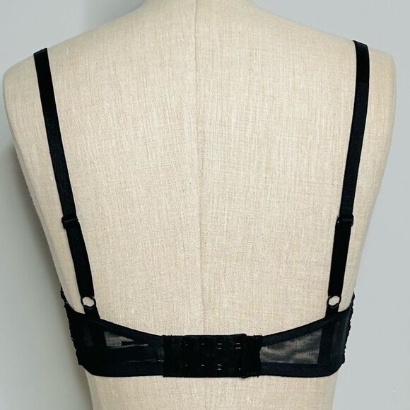 Victoria’s Secret Very Sexy Black Lace Corset Push-Up Bra size 32DD - Picture 11 of 15